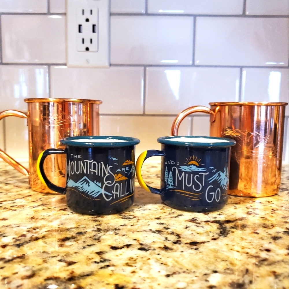 United By Blue Copper/Enamelware Mugs